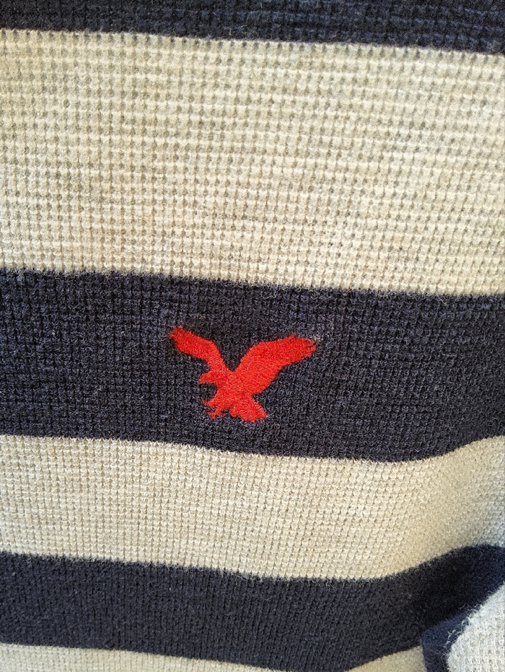 American Eagle Outfitters Heritage Navy & Cream Striped Pullover Size Small - Picture 3 of 6
